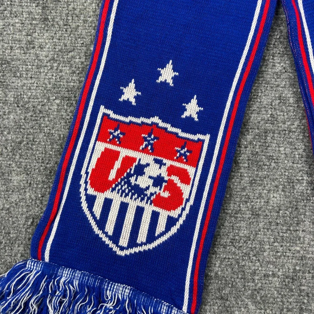 Ruffneck Scarves USWNT Soccer Scarf Unisex OS Blue World Cup Stars Fan Gear